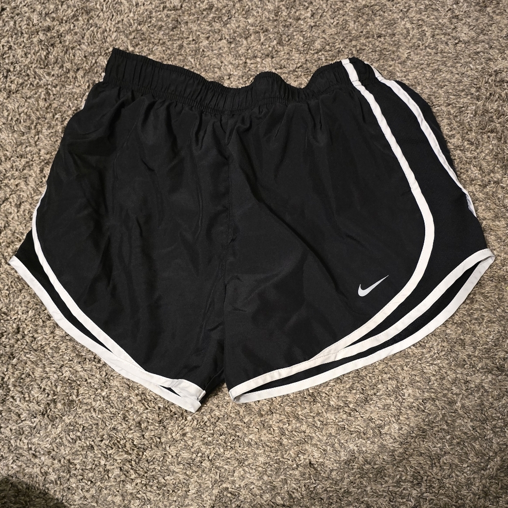 Nike Black Shorts with White Accents